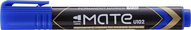 Marker Permanent Deli Varf Rotund 1.5 mm Mate, albastru