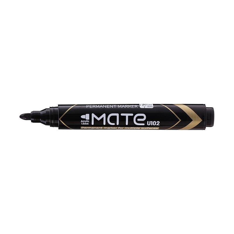 Marker Permanent Deli Varf Rotund 1.5 mm Mate, negru