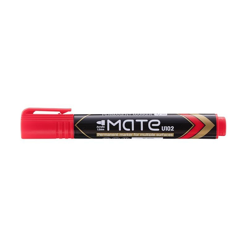 Marker Permanent Deli Varf Rotund 1.5 mm Mate, rosu