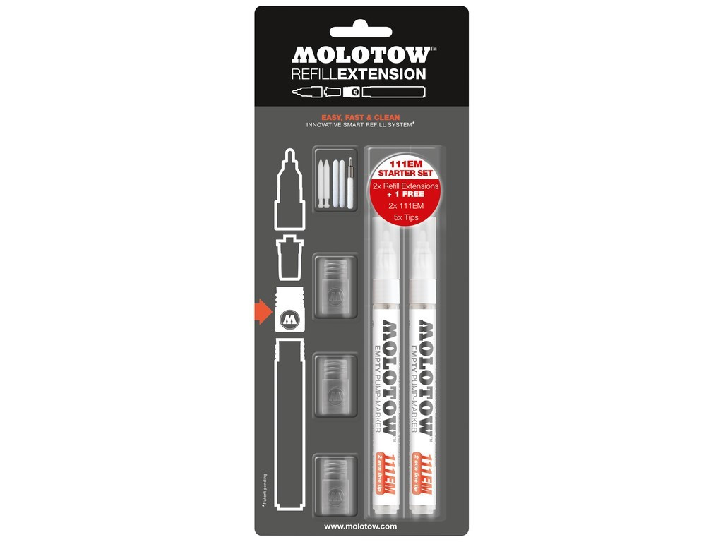 Molotow Refill Extension 111EM Starter Kit