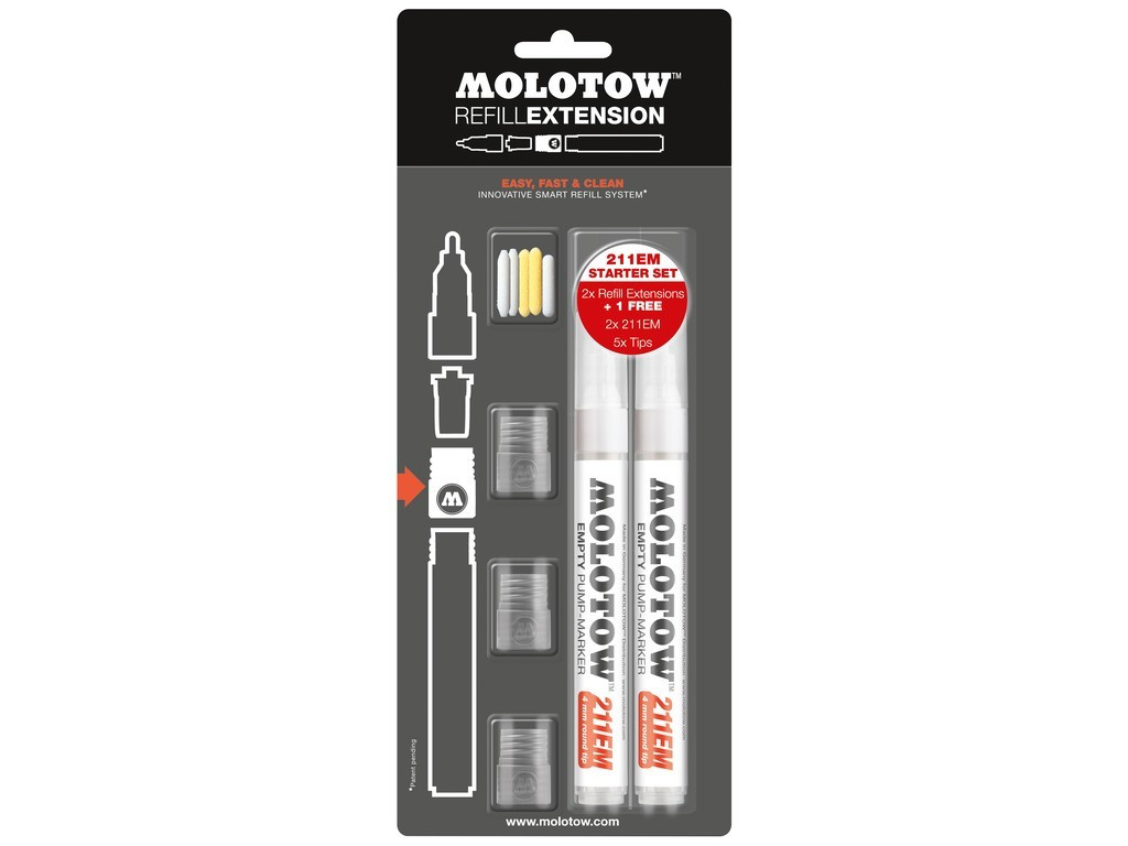 Molotow Refill Extension 211EM Starter Kit