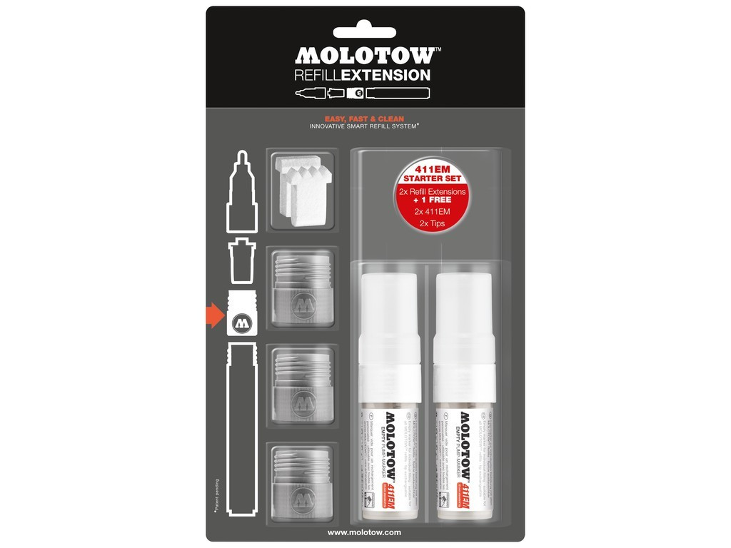 Molotow Refill Extension 411EM Starter Kit