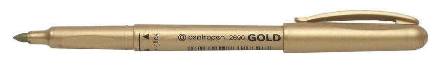 Marker Whiteboard Centropen 2690 1.5-3.0 mm Varf Rotund - Auriu