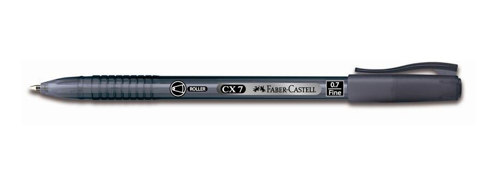 Roller 0.7 mm Semi-Gel Cx7 Faber-Castell - Negru