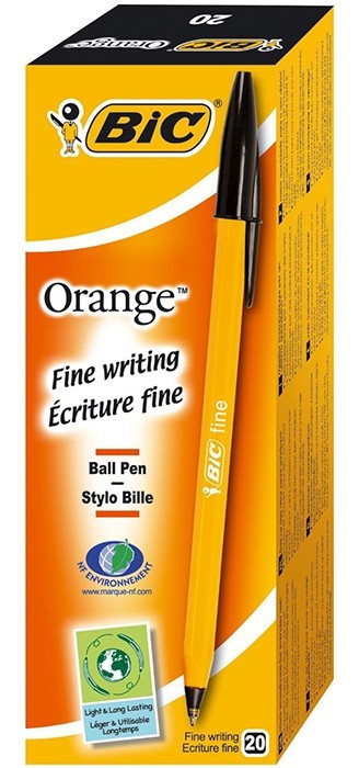 Pix BIC Orange Fine 0.3 mm 20 buc/cutie Negru