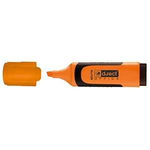 Textmarker D.Rect Cu Grip - Orange