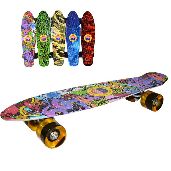 Placa skateboard Grafitti, roti silicon