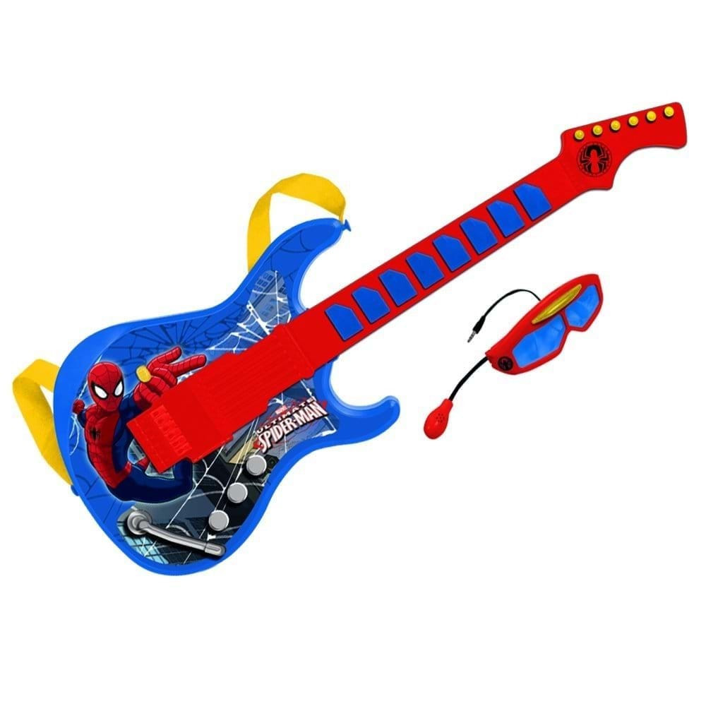 Chitara Cu Ochelari Si Microfon Spiderman Reig Musicales Pentru Copii
