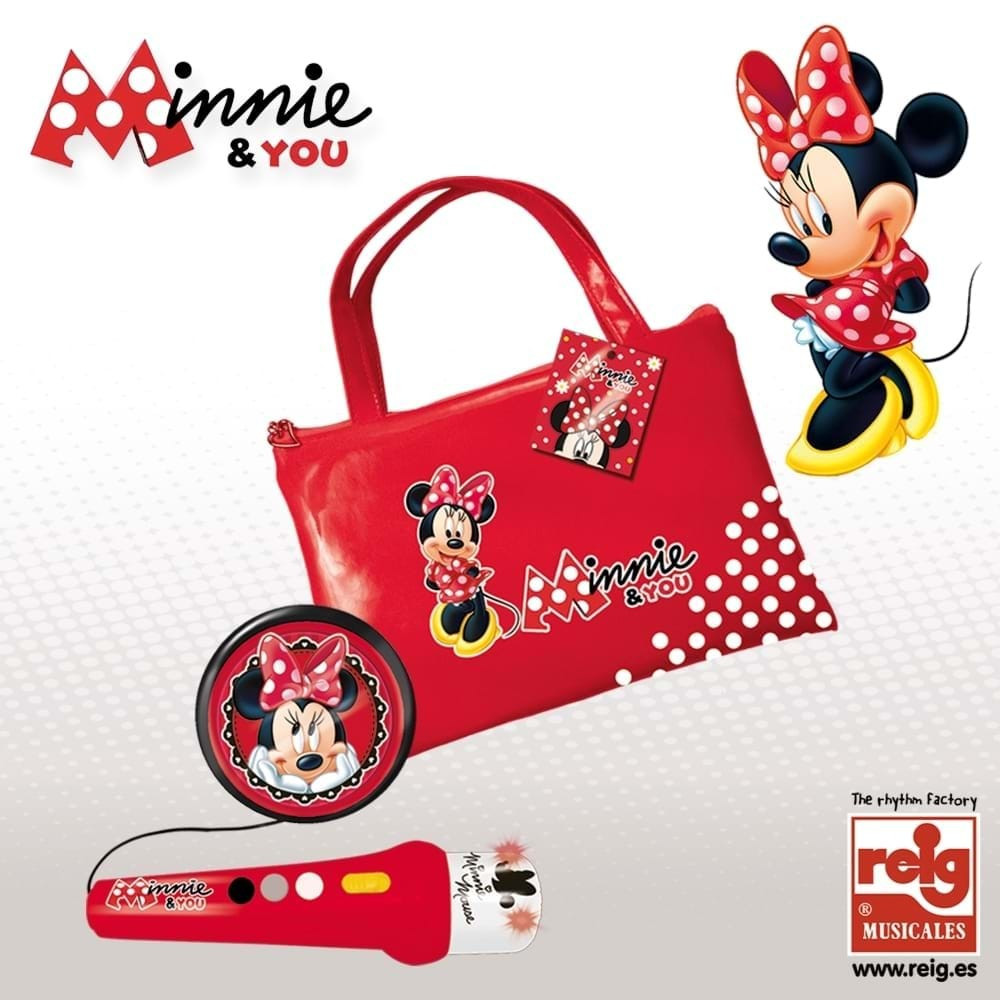 Geanta Cu Microfon Si Amplificator Minnie Mouse Reig Musicales Pentru Copii