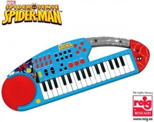 Orga Electronica Cu Microfon Spiderman Reig Musicales Pentru Copii