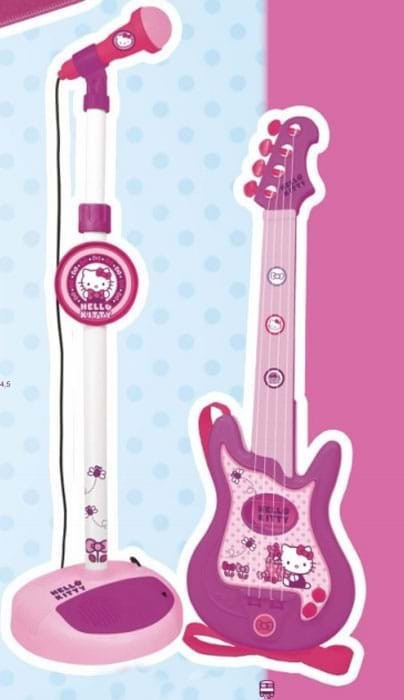 Set Reig Musicales Chitara Si Microfon Hello Kitty Reig Musicales Pentru Copii