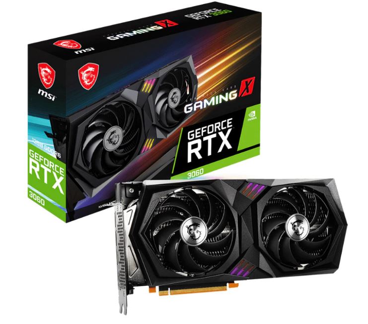 GIGABYTE Placa video MSI GeForce® RTX™ 3060 GAMING X, 12GB GDDR6, 192-bit