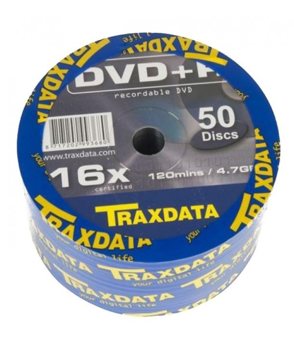 DVD-R TRAXDATA, 4.7 GB, 16X, 50 buc