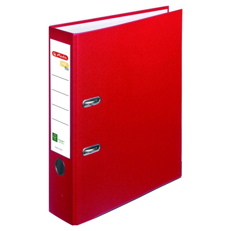 Biblioraft Herlitz One File A4 8 Cm Fsc Rosu