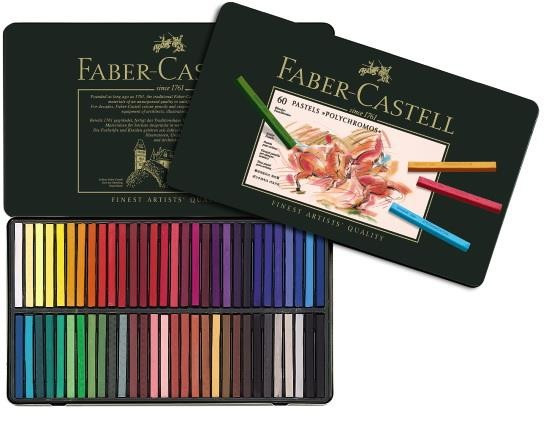 Creioane Pastel Faber-Castell Polychromos, 60 Culori