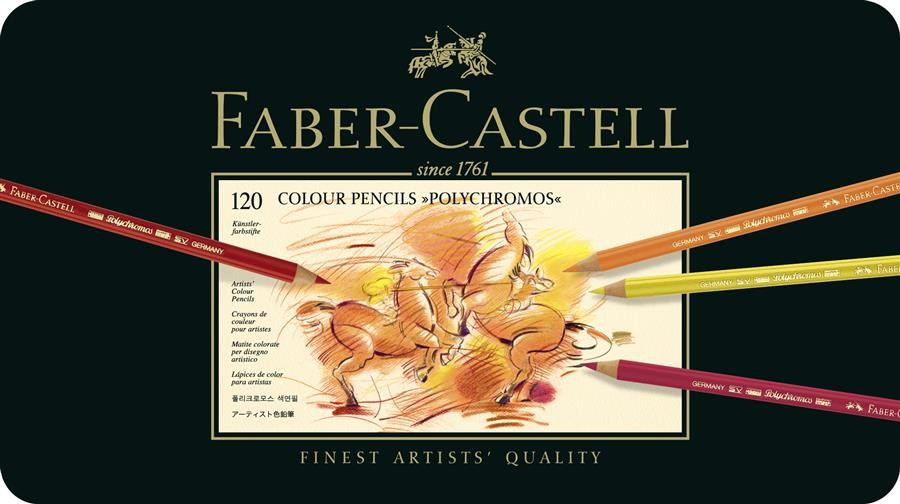Creioane Colorate Faber-Castell Polychromos, 120 Culori