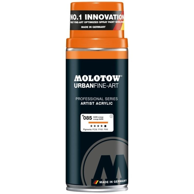 Spray acrilic UFA Artist Molotow, 400 ml, DARE orange