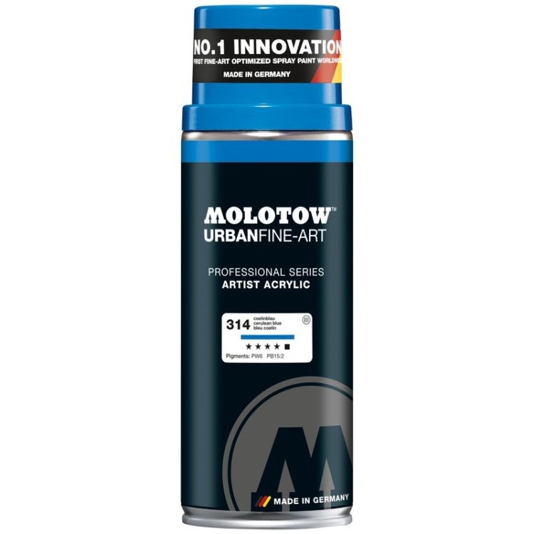 Spray acrilic UFA Artist Molotow, 400 ml, cerulean blue