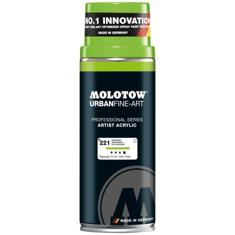 Spray acrilic UFA Artist Molotow, 400 ml, grasshopper