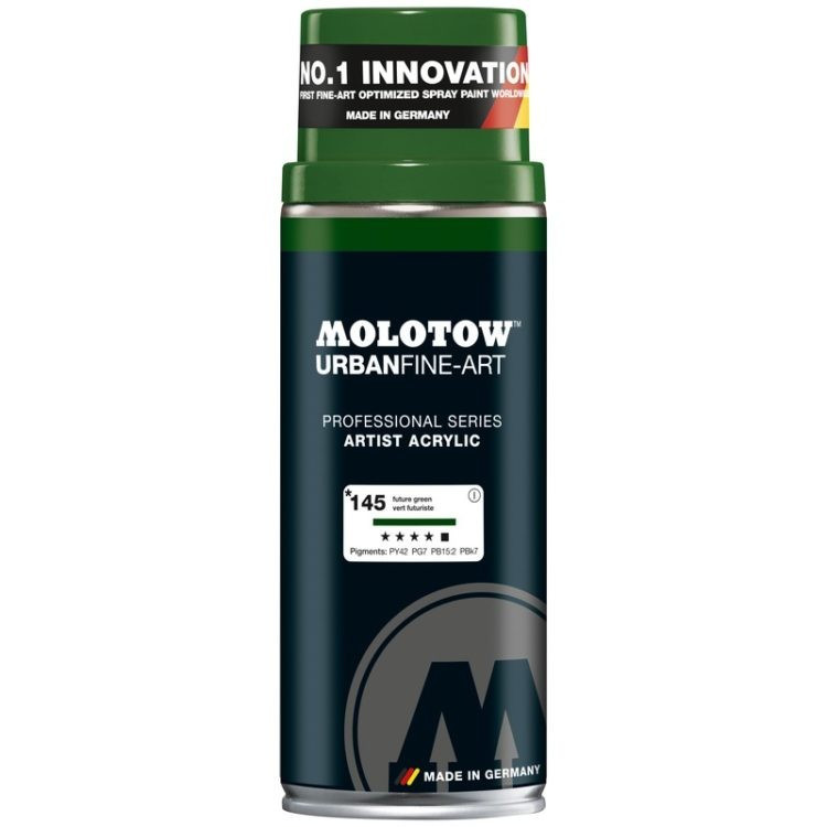 Spray acrilic UFA Artist Molotow, 400 ml, future green