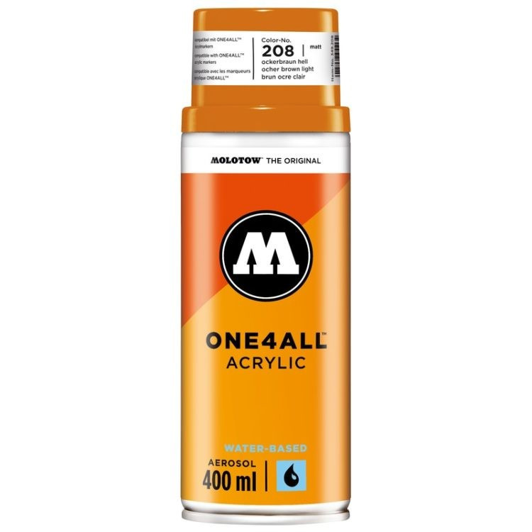 Spray Acrilic One4All™ Molotow, 400 Ml, Ocher Brown Light