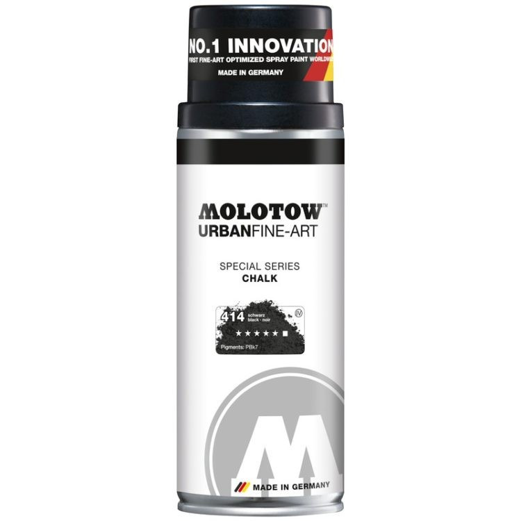 Spray Cu Cretă Lichidă Ufa Molotow, 400 Ml, Black