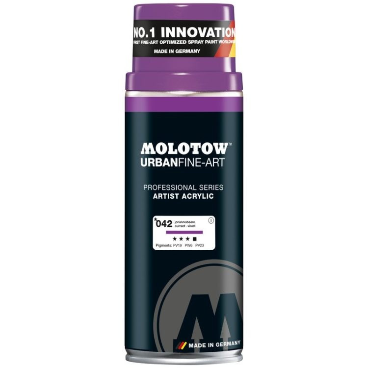 Spray Acrilic Ufa Artist Molotow, 400 Ml, Currant