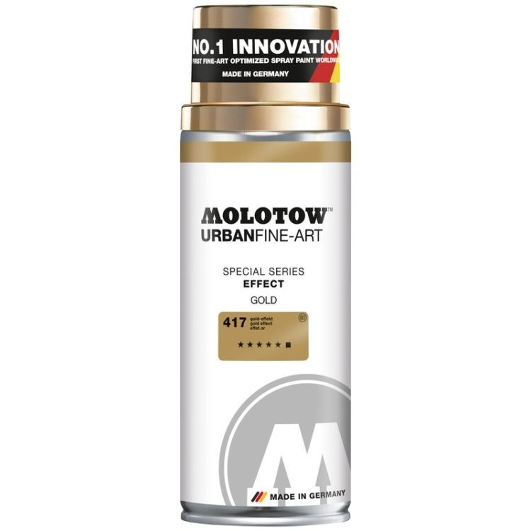 Spray UFA Effect Molotow, 400 ml, metallic gold