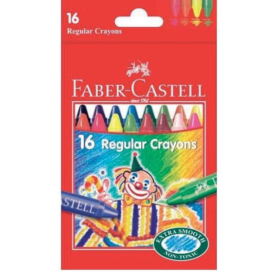 Creioane Cerate Faber-Castell Clown, 16 culori