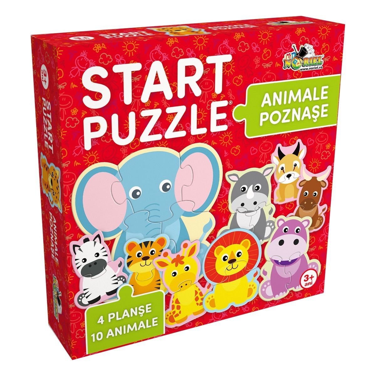 Animalute Poznase, Puzzle 4 In 1 Noriel, 25 Piese