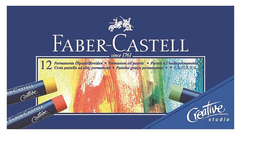 Creioane Ulei Pastel Faber-Castell, 12 Culori