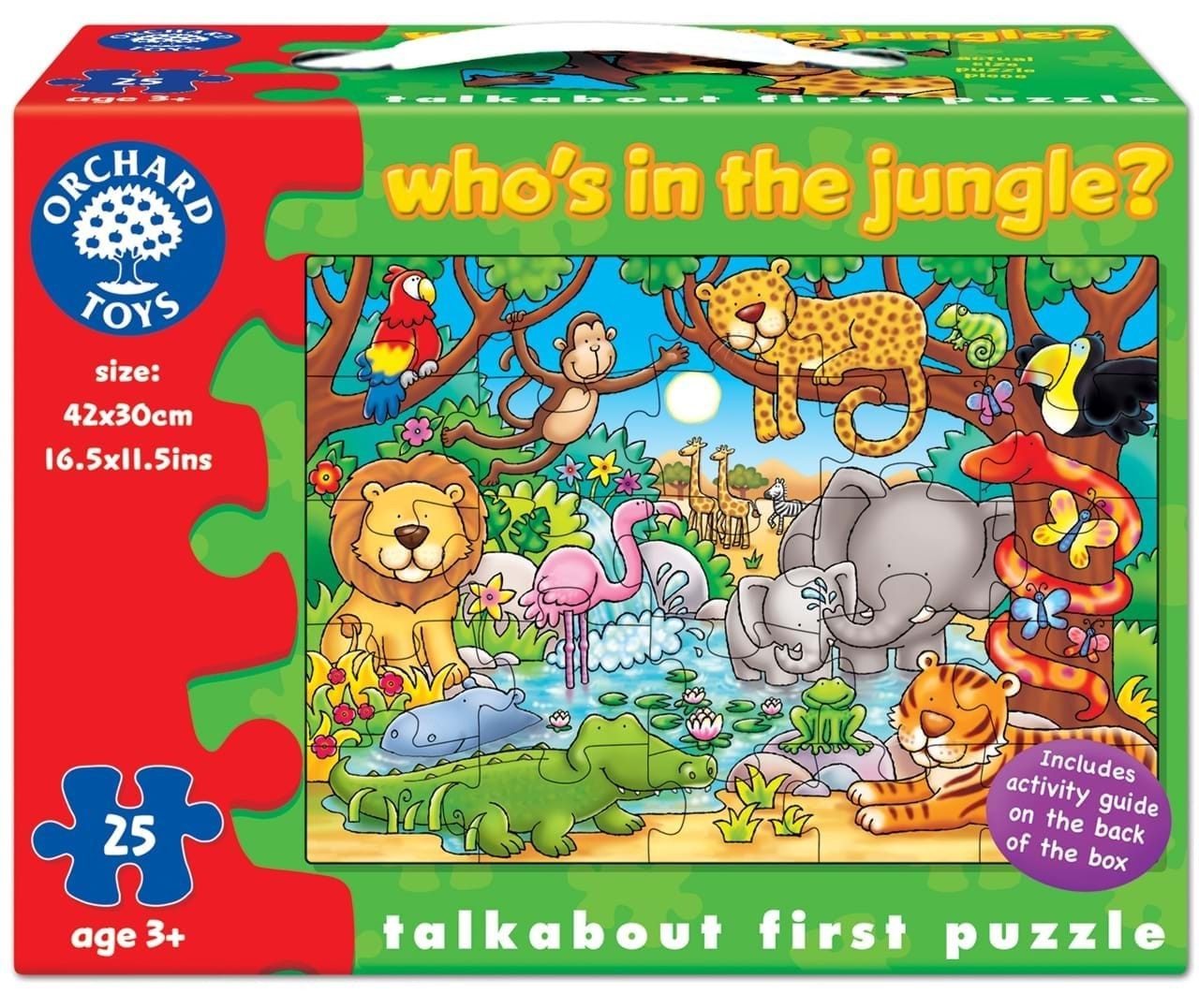 Puzzle Orchard Toys Cu Activitati Cine Este In Jungla? Who\'S In The Jungle?
