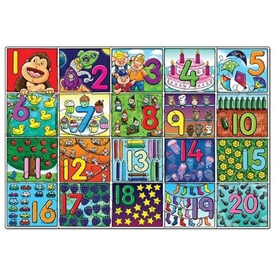 Puzzle Orchard Toys De Podea Invata Numerele De La 1 La 20 Big Number Jigsaw