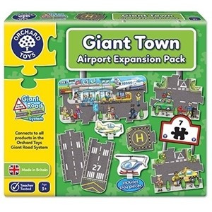 Puzzle Orchard Toys Gigant De Podea Aeroport 9 Piese Giant Road Expansion Pack Airport