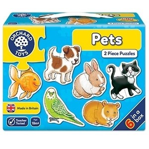 Set 6 Puzzle Orchard Toys Animale De Companie Pets,2 Piese
