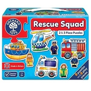 Set 6 Puzzle Orchard Toys Echipa De Salvare Rescue Squad,2 Si 3 Piese
