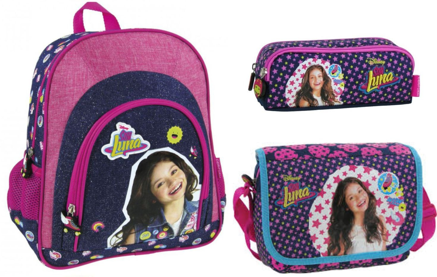 Set gradinita Soy Luna 16 - Ghiozdan, Penar Etui, Poseta si Pix