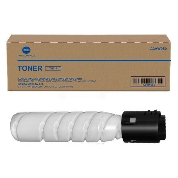 Cartus Toner Original Konica Minolta TN-118 A3VW050 Black, 12000 pagini