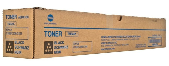 Cartus Toner Original Konica Minolta TN-324K A8DA150 Black, 28000 pagini