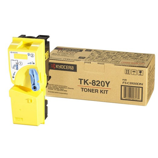 Cartus Toner Original Kyocera TK-820Y Yellow, 7000 pagini