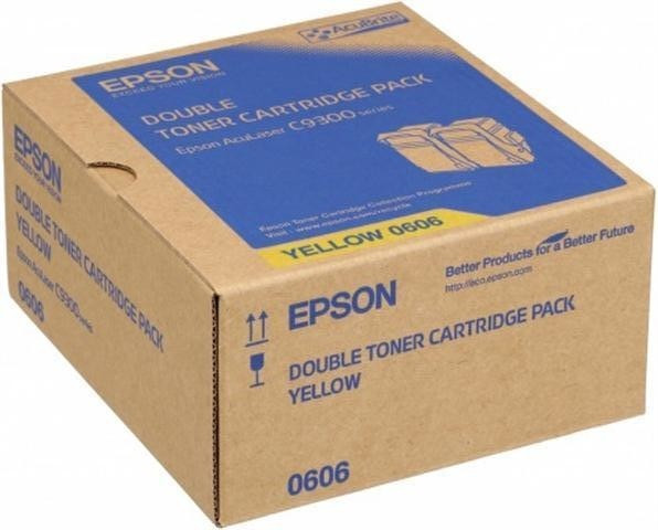 Cartus Toner Original Epson C13S050606 Yellow, 2x7500 pagini