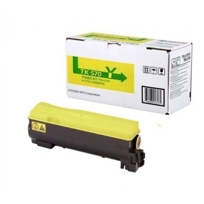 Cartus Toner Original Kyocera TK-570Y Yellow, 12000 pagini