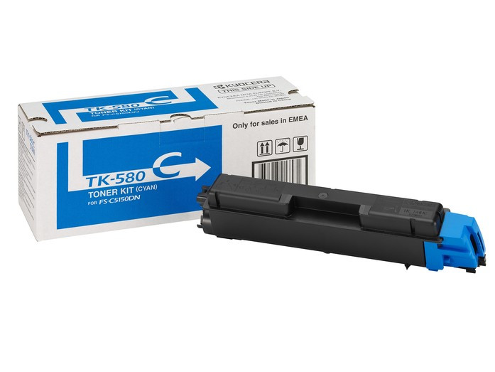 Cartus Toner Original Kyocera TK-580C Cyan, 2800 pagini