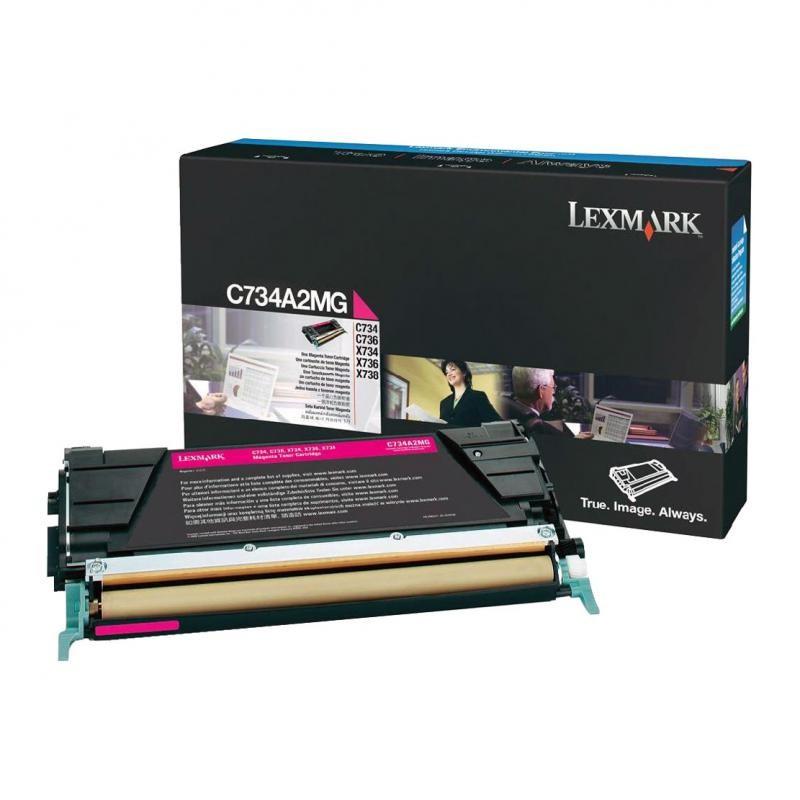 Cartus Toner Original Lexmark C734A2MG, Magenta, 6000 pagini