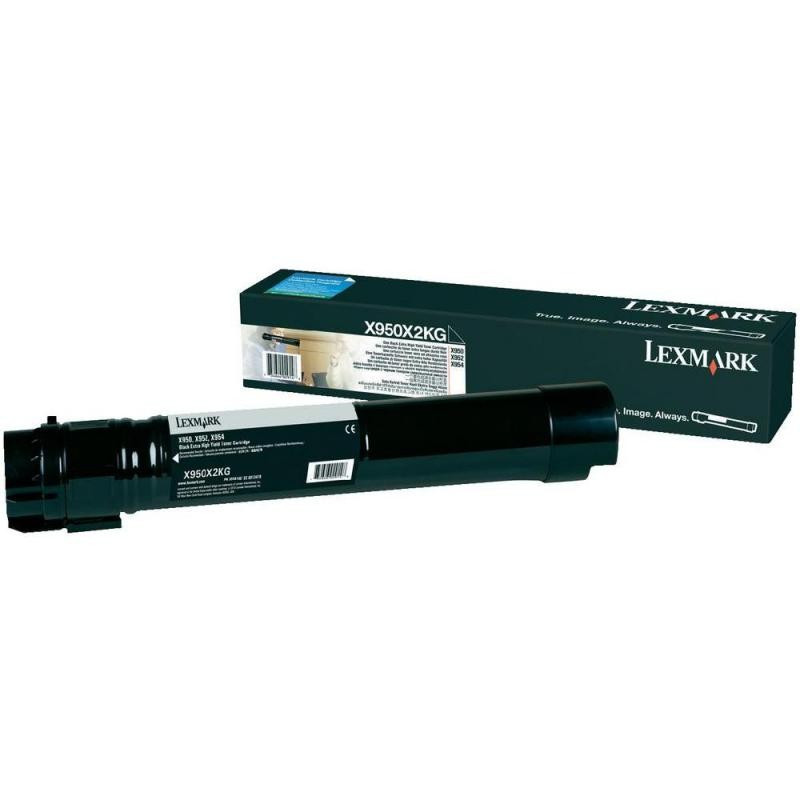 Cartus Toner Original Lexmark X950X2KG, Black, 32000 pagini