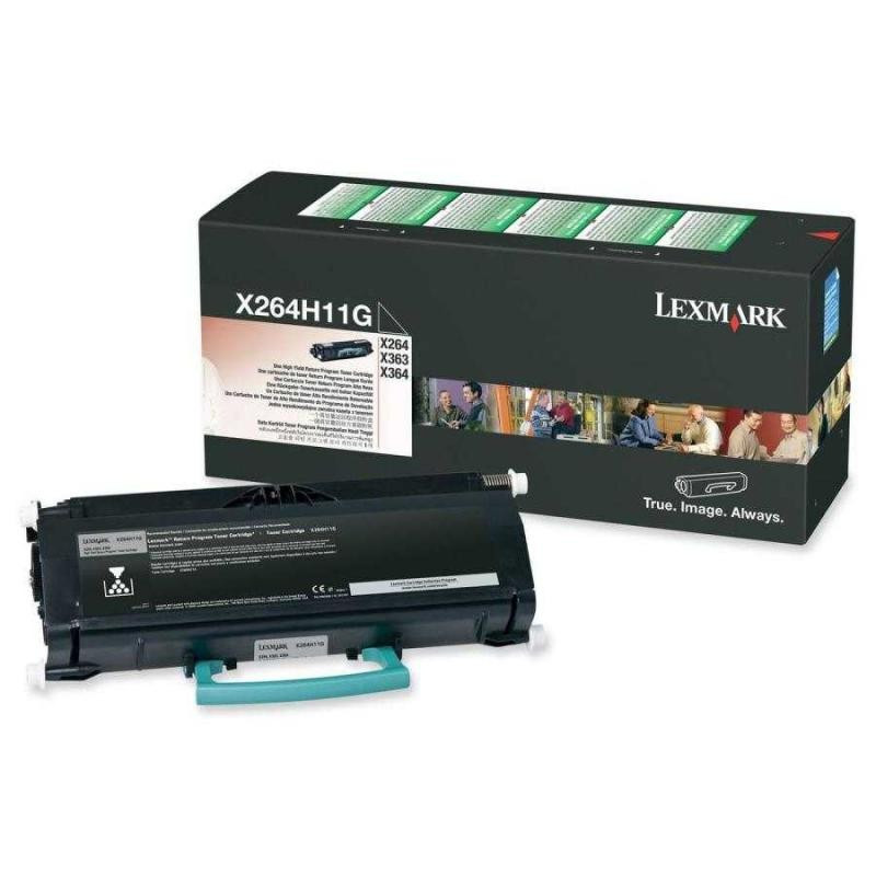 Cartus Toner Original Lexmark X264H11G, Black, 9000 pagini