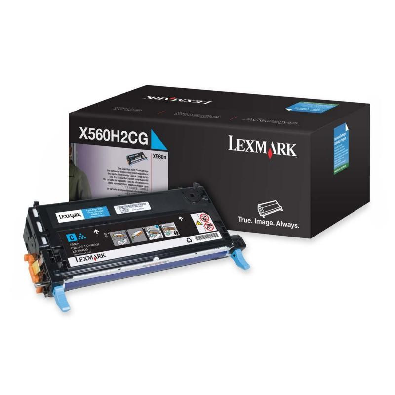 Cartus Toner Original Lexmark X560H2CG, Cyan, 10000 pagini