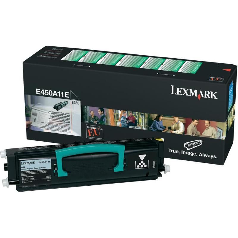 Cartus Toner Original Lexmark E450A11E, Black, 6000 pagini