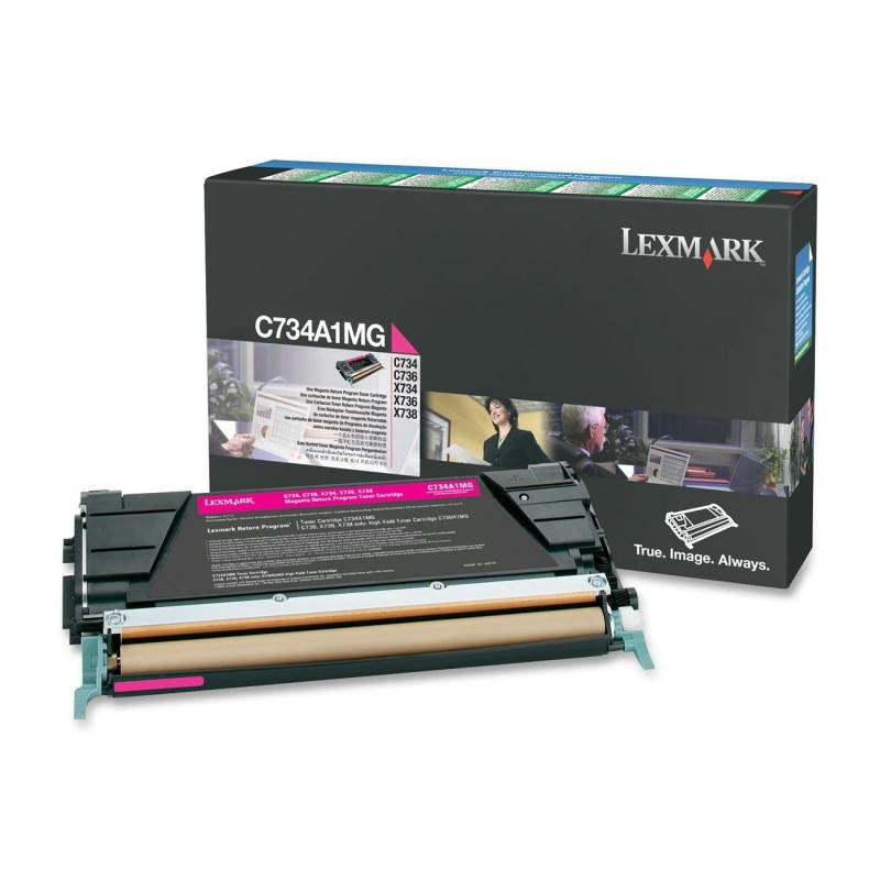 Cartus Toner Original Lexmark C734A1MG, Magenta, 6000 pagini