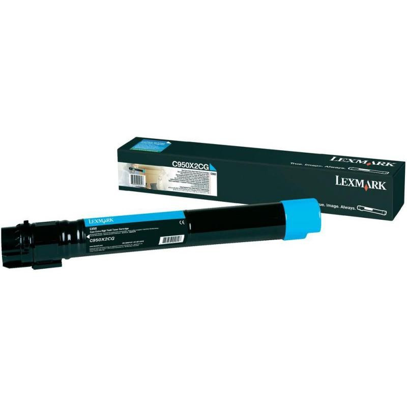 Cartus Toner Original Lexmark C950X2CG, Cyan, 22000 pagini